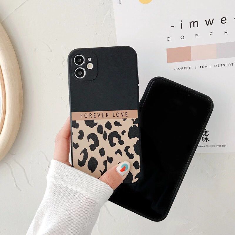 Ốp điện thoại TPU họa tiết da báo bảo vệ toàn diện cho IPhone 12pro max 12mini 11Pro Max XS Max XR SE 2020 7 8 Plus | BigBuy360 - bigbuy360.vn