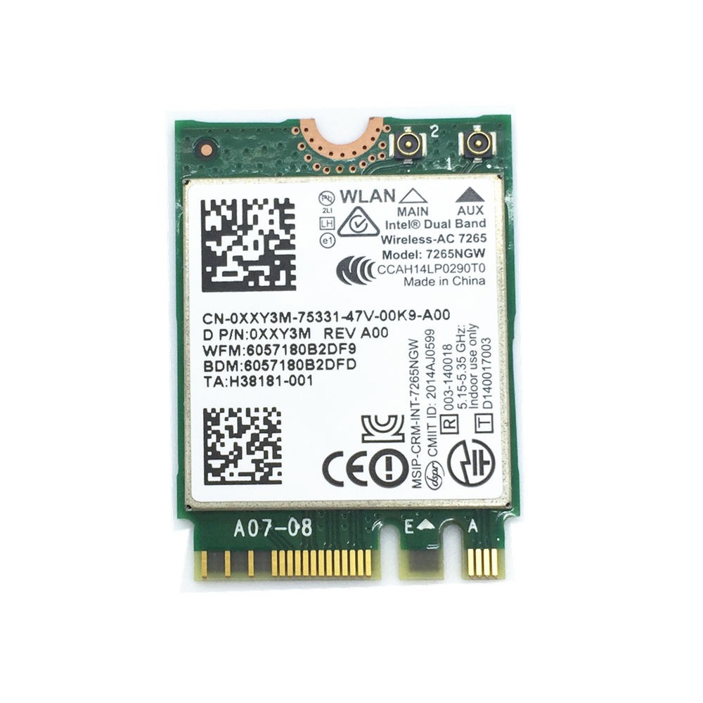 Card Wifi Laptop Chuẩn AC Lenovo Thinkpad X250 T450 AC 7265NGW