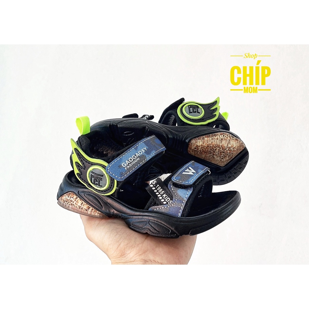 sandal bé trai dép quai hậu cho bé nội địa khâu đế bền quai vải đế chống trượt êm chân khỏe khoắn thời trang hè 617