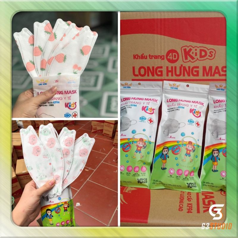 [Sale cực sốc] Khẩu Trang 4D TT Mask KF94 Trẻ Em (3-12 tuổi)