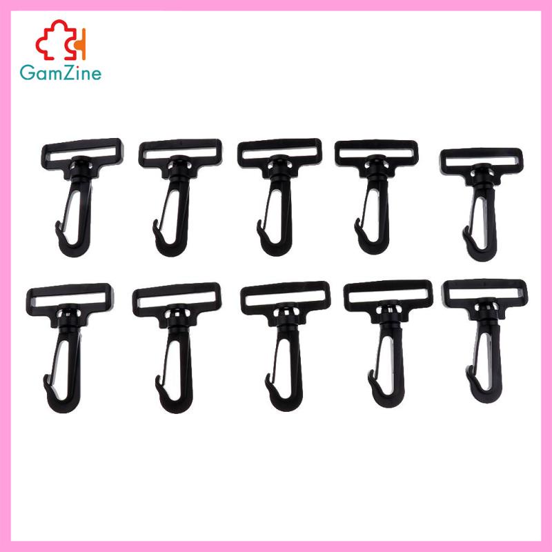 Set 10 Móc Càng Cua Bằng Nhựa Xoay Cho Dây Nịt Túi Xách