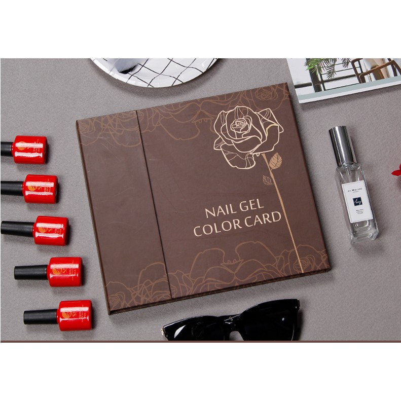 SỔ GẮN MÓNG MẪU LÀM BẢNG MÀU NAIL 120 Ô CHUYÊN DỤNG CHO DÂN LÀM MÓNG 24,5x22x2cm