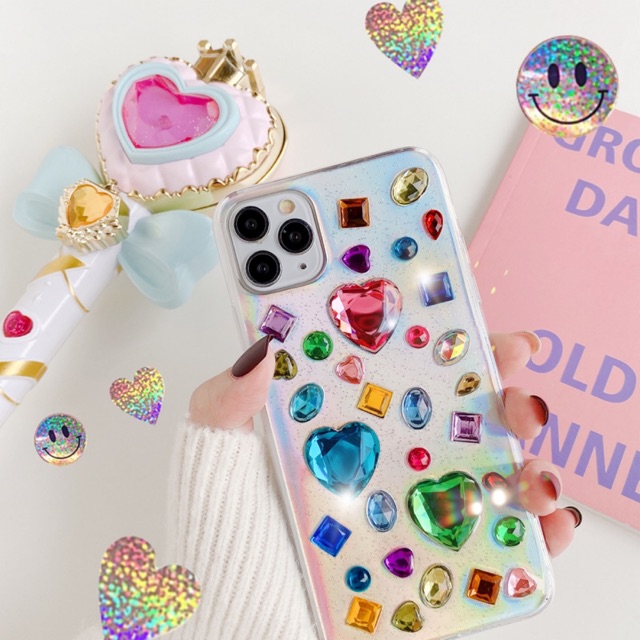 Ốp lưng hạt đá lấp lánh bling bling