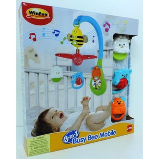 Treo cũi chú ong 3 trong 1 có nhạc Winfun 0856