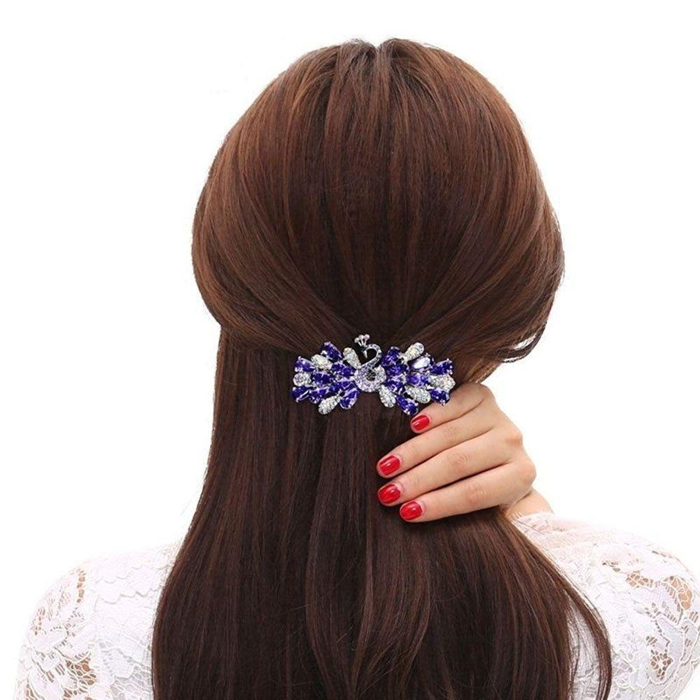 Kẹp Tóc Đuôi Công Phong Cách Vintage Đơn Giản Cho Nữ Giá Đỡ