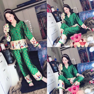Đồ bộ pijama lụa satin cao cấp