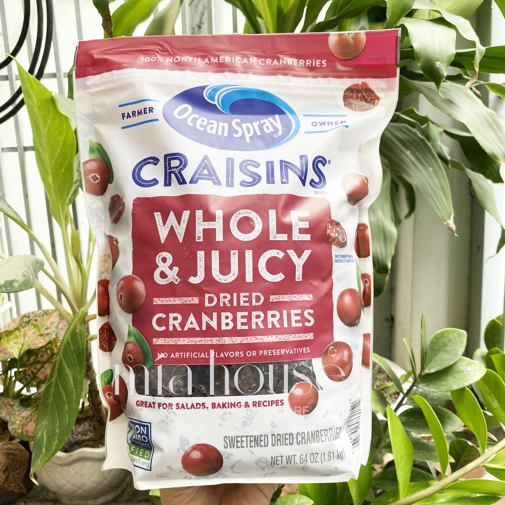 [ Date 11/2022] Nam việt quất sấy khô Ocean Spray CRAISINS Dries Cranberries Original 1.81kg