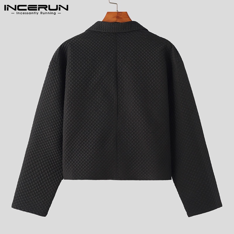 Áo khoác blazer INCERUN tay dài cổ bẻ cho nam | BigBuy360 - bigbuy360.vn