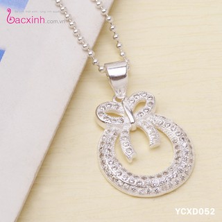Mặt dây chuyền bạc Ý 925 Bạc xinh Huệ Ngân YCXD052