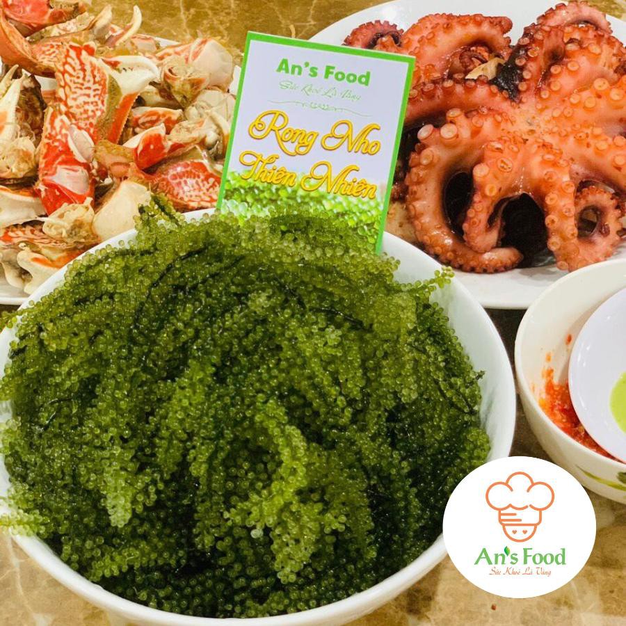 [MUA 2 TẶNG 1] Rong nho tách nước cao cấp AN'S FOOD 100% thiên nhiên 200gr