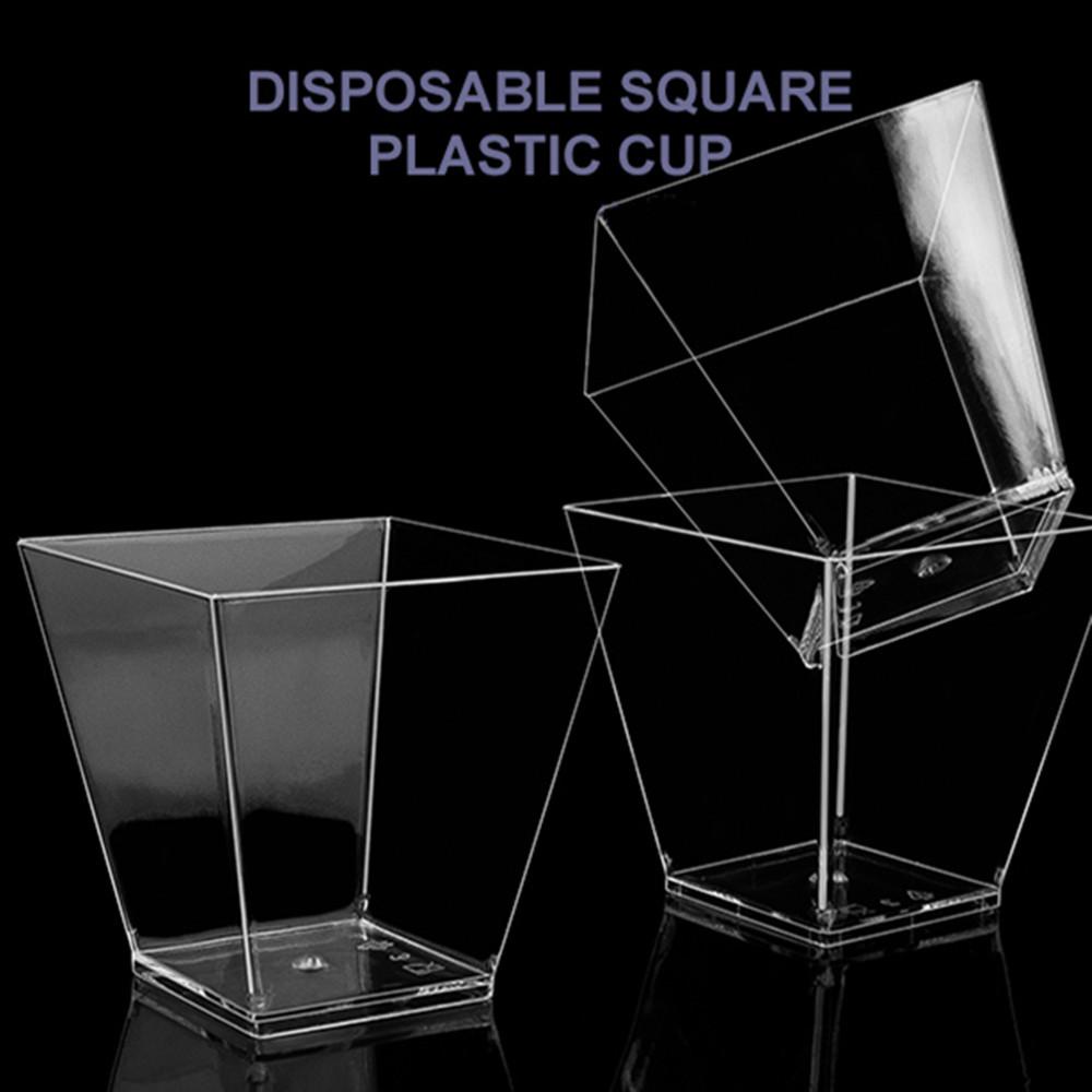 Cốc Kem Dùng Một Lần Trong Suốt Dung Tích 60ml ~ 200ml