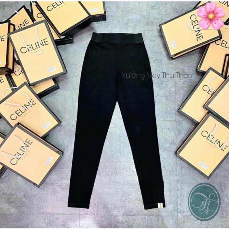 Quần Legging Cạp Cao Phối Chun [ Kèm Túi Giấy | WebRaoVat - webraovat.net.vn