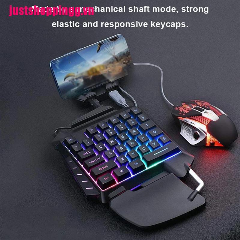 Bàn Phím Cơ Chơi Game RGB Mini Có Đèn Nền