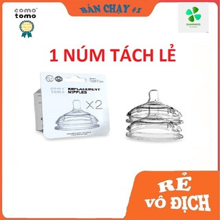 Núm ti Comotomo Lẻ Size (1-2-3 tia, Y-cut) Mỹ siêu mềm