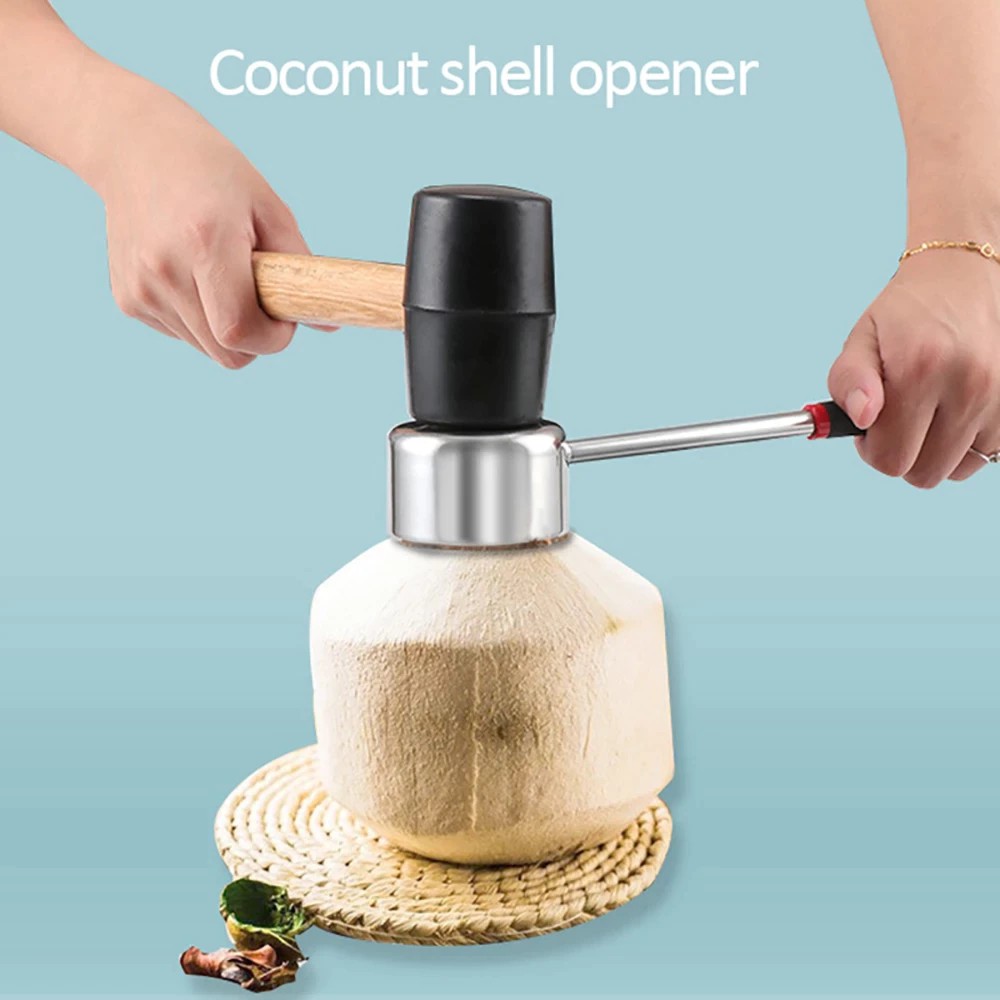 Bộ Dụng Cụ Khui_Mở Vỏ Dừa Siêu Nhanh - Coconut Shell Opener Tools