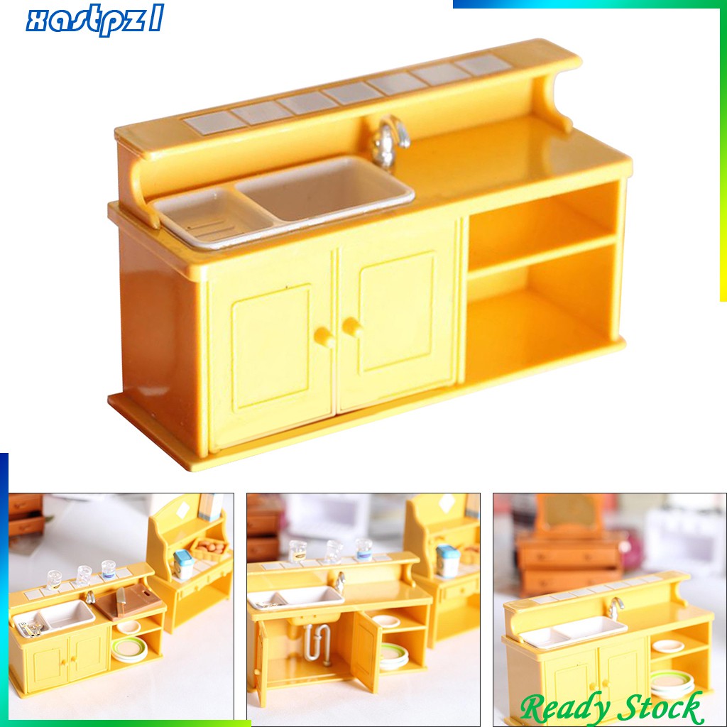 Tủ Bếp Đồ Chơi Búp Bê Tỉ Lệ 1: 12