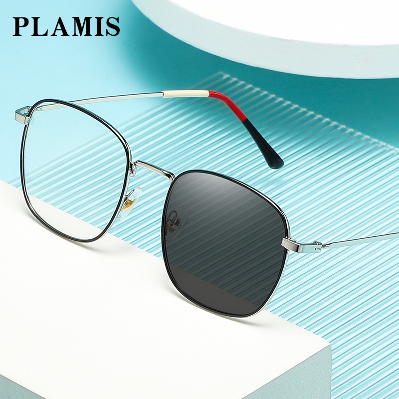 Mắt kính PLAMIS chống bức xạ bằng kim loại chống ánh sáng xanh thời trang dành cho nam và nữ