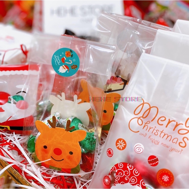 SOCOLA GIÁNG SINH KISSES HERSHEY’s FERRERO tách lẻ kèm túi Noel