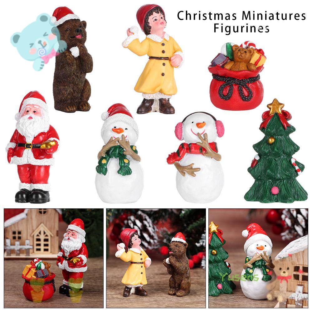 Đồ trang trí gấu/ông già noel mini trang trí cây thông giáng sinh