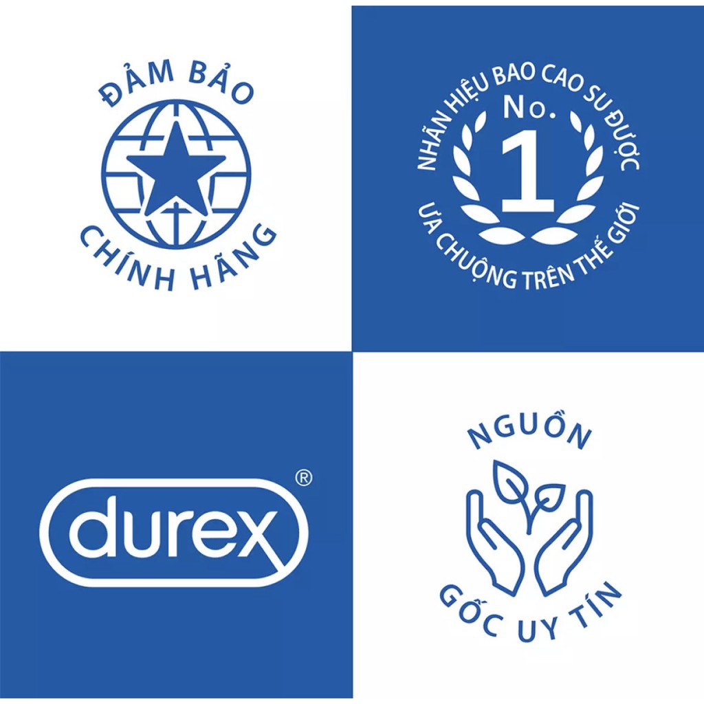 Bao Cao Su Durex Kingtex, Ôm Sát, Bền Bỉ, Có Dầu Bôi Trơn