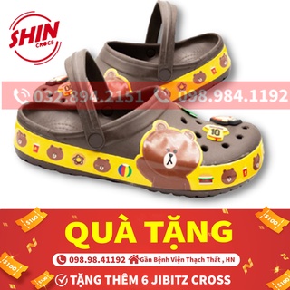 dép cross cho bé💖FREESHIP💖dép cross cho bé họa tiết socute TT8821G tặng thêm 6 jibitz cross
