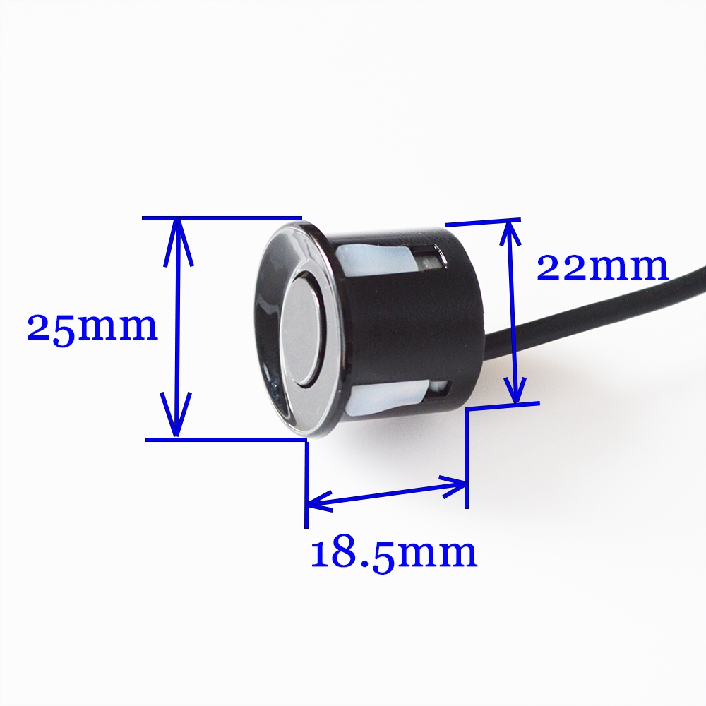 Cảm biến đỗ xe - Đen - Đỏ - Xám bạc Xanh - Vàng - Trắng - Xám - Champagne Vàng cho Bộ cảm biến 22mm - Hệ thống đảo chiều màn hình
