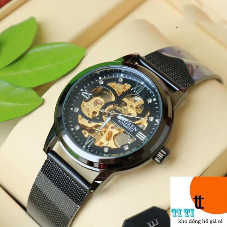 Đồng Hồ Nam AUTOMATIC FNGEEN Dây Hợp Kim Thép Không Gỉ Cao Cấp ( Mã: FC01)