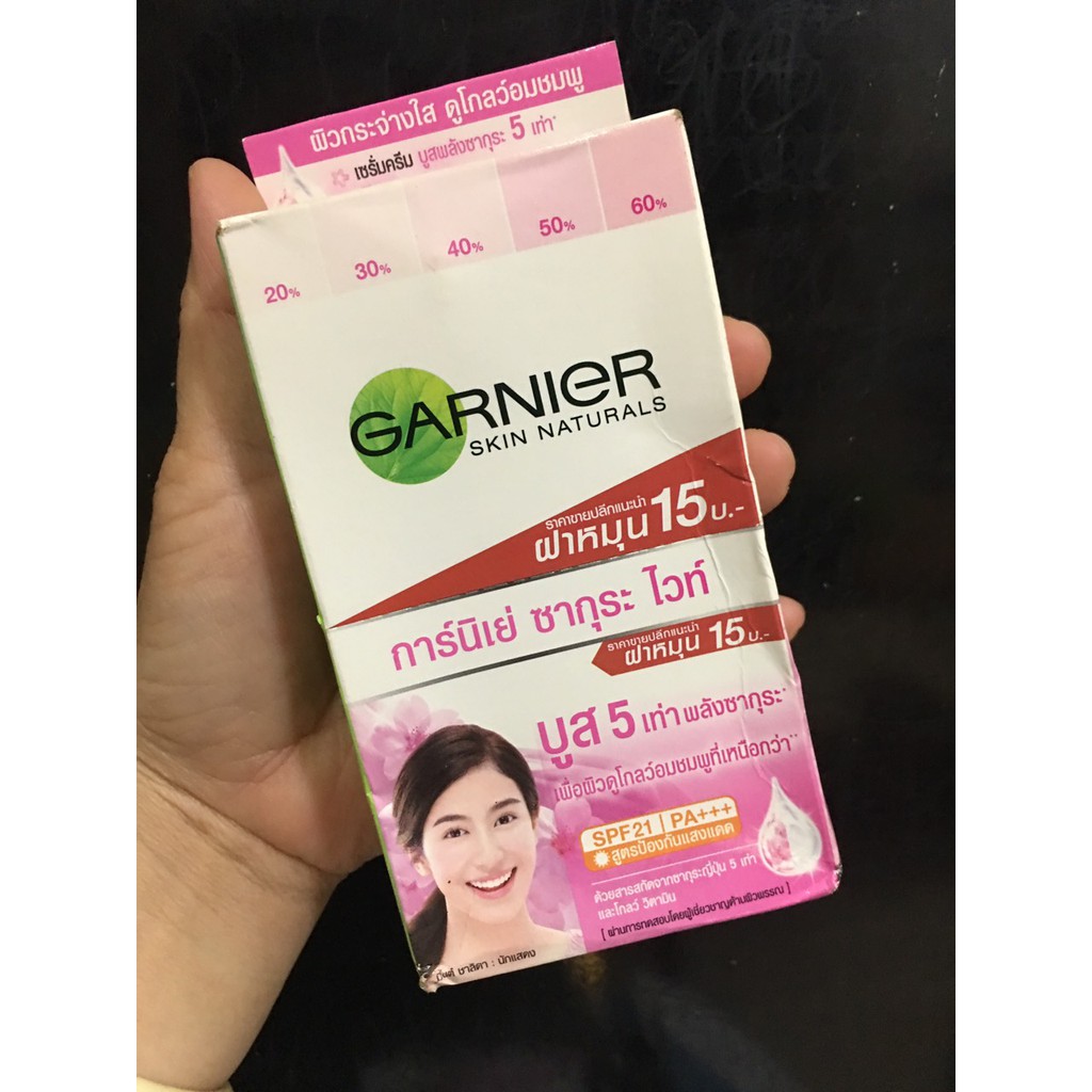 Gói kem dưỡng da chống nắng Garnier Thái Lan