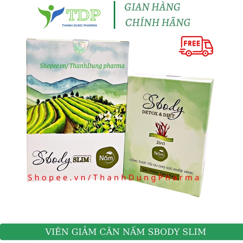 Giảm cân Sbody slim tặng 1h detox_ Sbody Slim Nấm