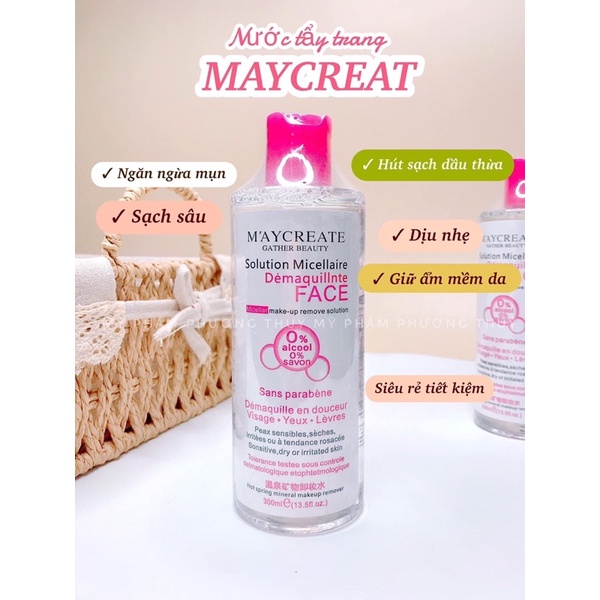Nước tẩy trang Maycreate 300ml siêu sạch