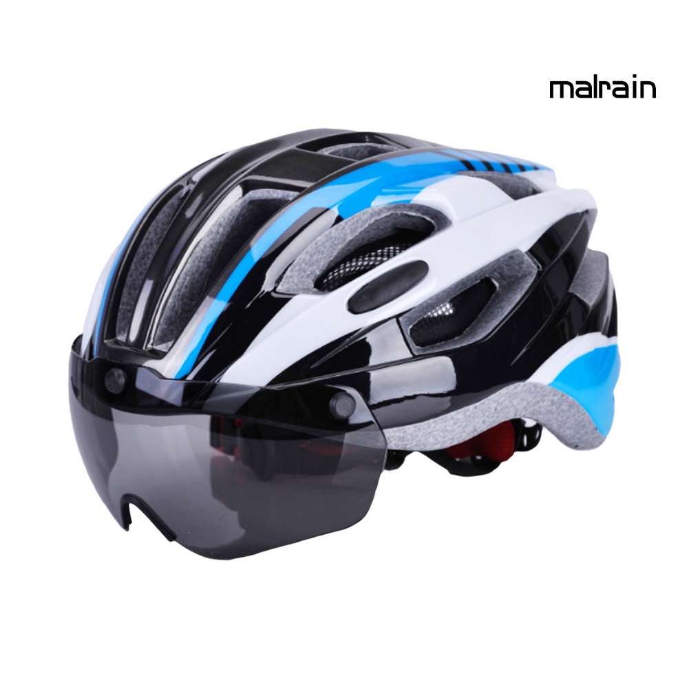 Mũ Bảo Hiểm Kèm Kính Bảo Hộ Có Thể Tháo Rời Thời Trang Đi Xe Đạp Cho Nam Và Nữ