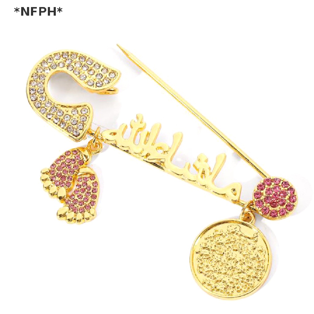 [NFPH] [Hàng Bán Chạy] Trâm Cài Áo Phong Cách Hồi Giáo Đính Đá Pha Lê