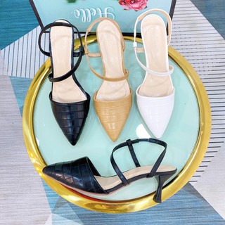 Sandal nữ cao gót mũi gót nhọn hàn quốc đẹp cao cấp