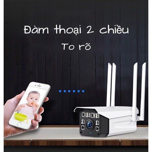 [COMBO] Camera Yoosee Ngoài Trời Wifi 4 Râu 3.0 Chông Nước Xem Đêm Có Màu Kèm Thẻ Nhớ 32GB/64GB/128GB