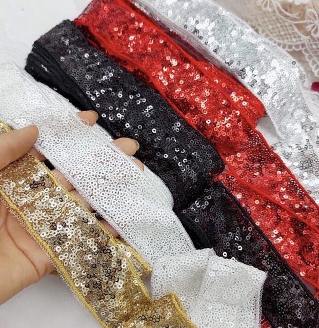 7.5m ruy băng kim sa rộng 3.5cm