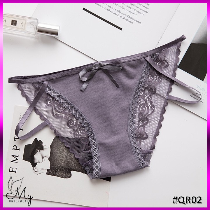 quần lót nữ [ FREE SHIP 50K ]quần chíp nữ đồ lót ren quai 2 dây gợi cảm sexy - QR02 | BigBuy360 - bigbuy360.vn