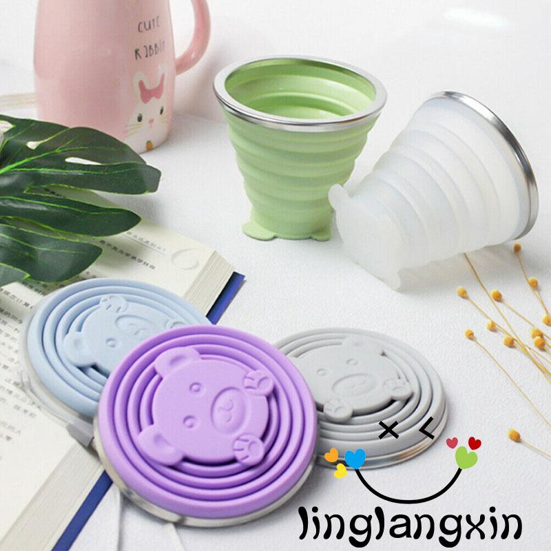 Cốc Nước Silicone Thiết Kế Gấp Gọn Được Tiện Lợi Khi Đi Du Lịch