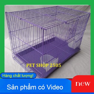  Lồng Màu Nuôi Chim- Lồng Chứa Bé D45x R30x C30cm