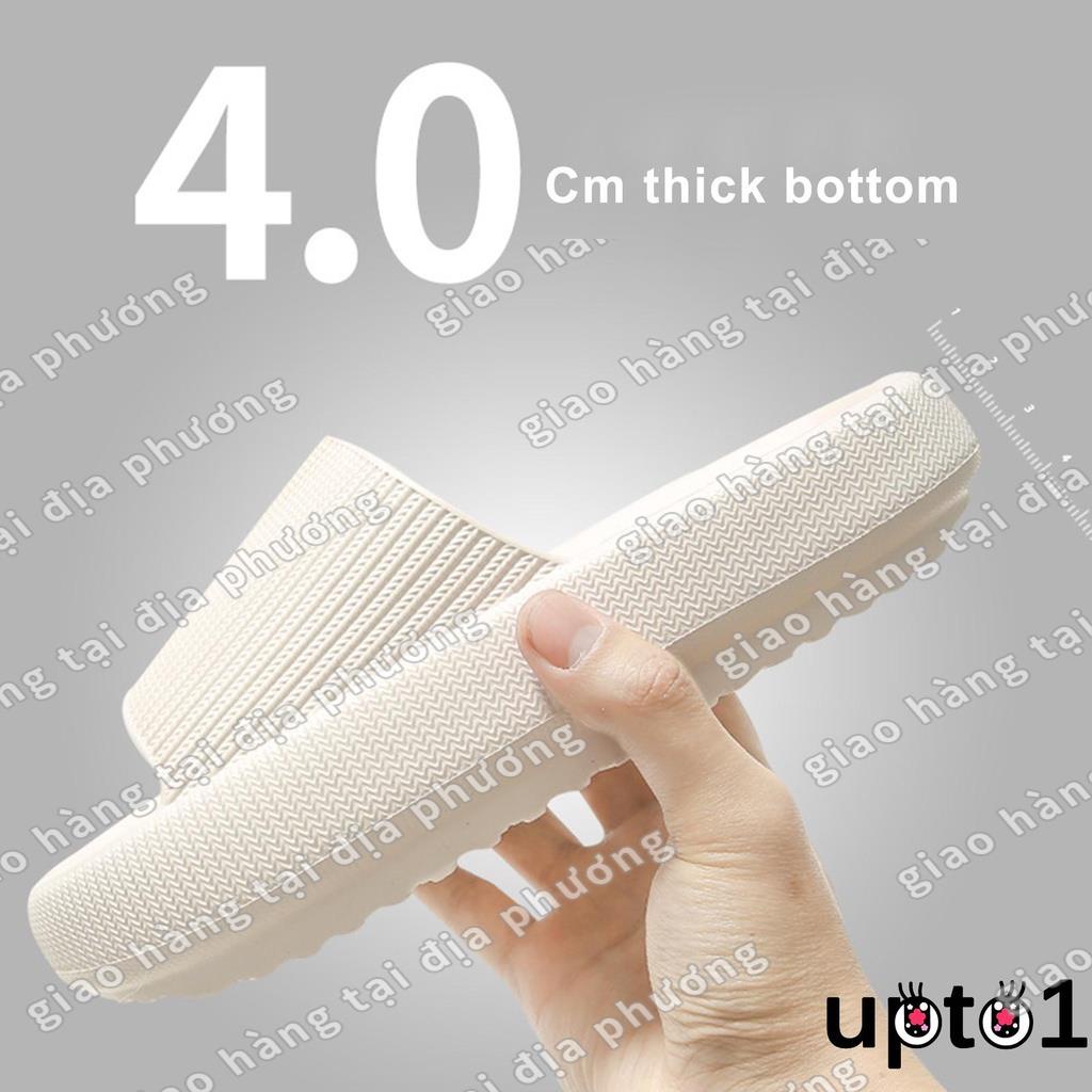Giá Sỉ✎✎❣Dép Đế Dày Hở Ngón Chống Trượt Màu Trắng Thời Trang Mùa Hè Cho Nam Và Nữ