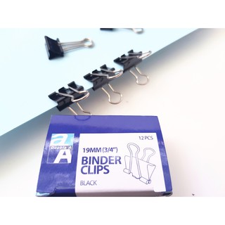 Hộp Kẹp Bướm Double A 19mm (12 Chiếc) (Hộp)