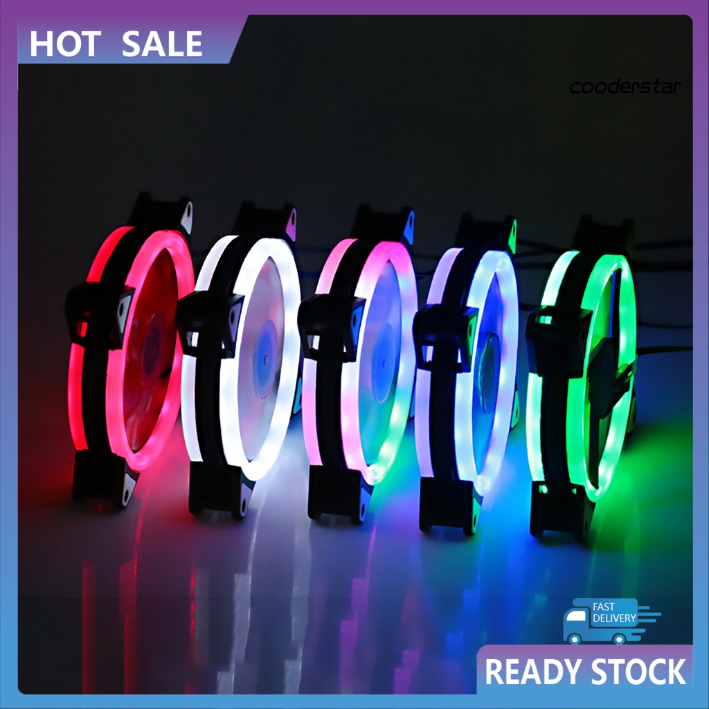 Quạt tản nhiệt có đèn RGB 12cm không gây tiếng ồn cho PC