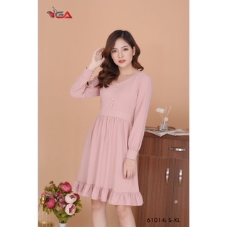 Váy dài tay cúc ngọc