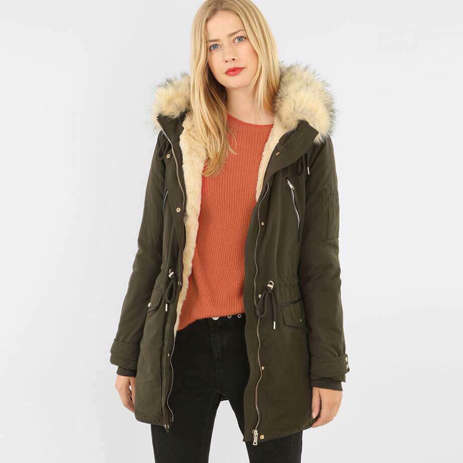 Áo khoác parka rêu