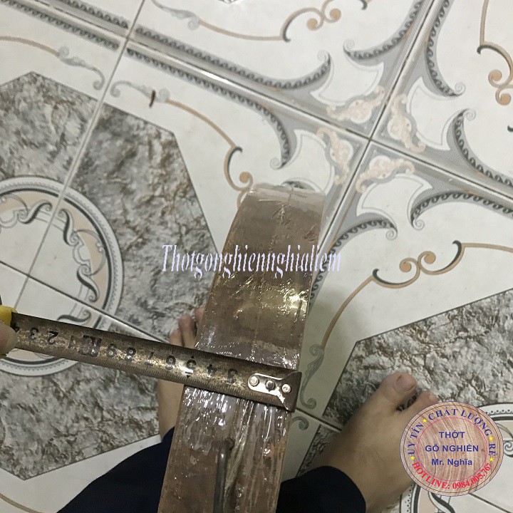 THỚT GỖ NGHIẾN KHÔNG TÂM ĐƯỜNG KÍNH 39CM DÀY 5CM