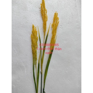 Cành lúa thóc 3 thân lớn trang trí decor