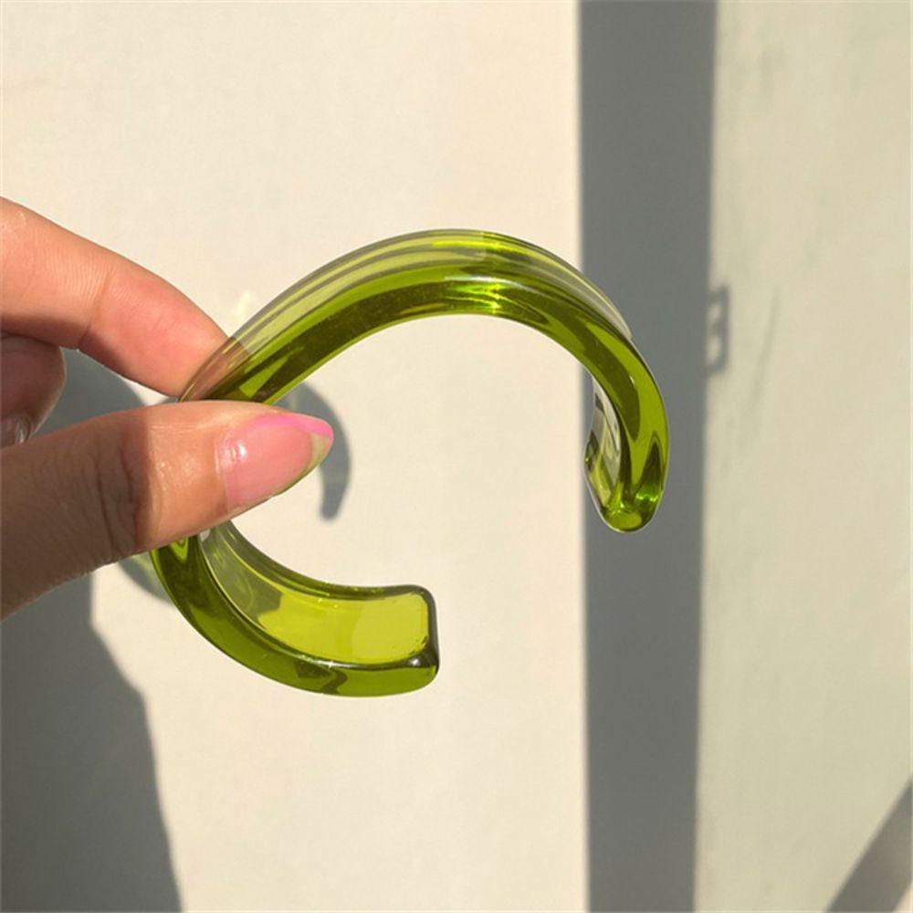 Vanes1 Vòng Tay Mở Hình Học Trong Suốt Đầy Màu Sắc Vintage Làm Quà Tặng Cho Bạn Gái