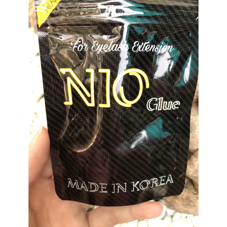 Keo nối mi không cay Nio glue monchery , khô chậm dành cho người mới học nối, có thể tự nối được