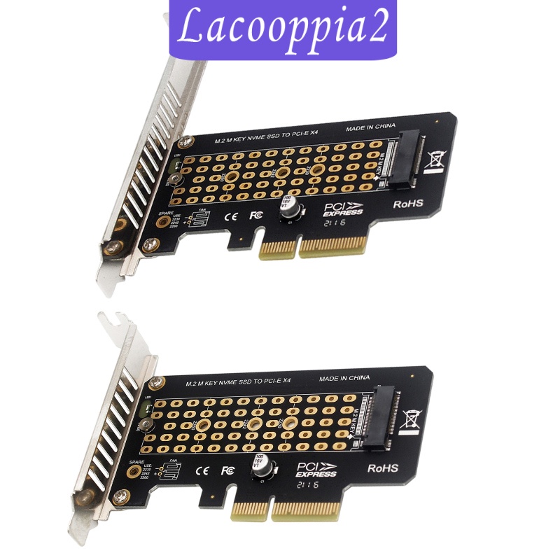 [LACOOPPIA2] PCI-E to M.2 Adapters PCI-e 3.0 Adapters Expansion Converter Adapter Card M Key +B Key Support M.2 M key NVMe SSD with PCIE Protocol