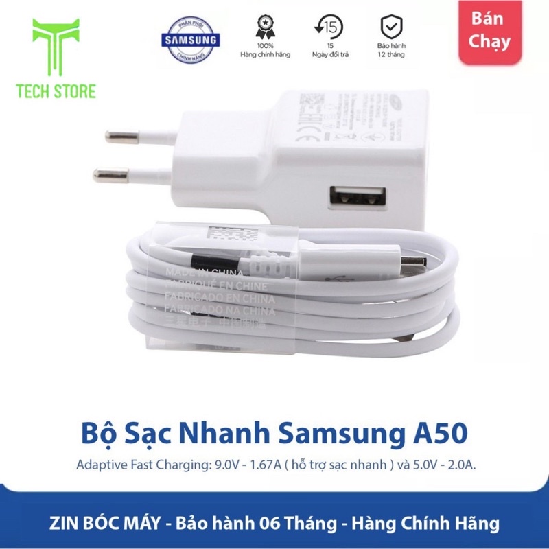 Bộ sạc nhanh Samsung ,Chân Micro USB và Chân Type C - Hỗ trợ tất cả các máy Android