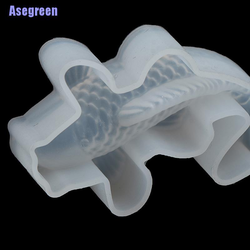 Khuôn Làm Bánh Chất Liệu Silicone Tự Làm Hình Cá Koi May Mắn 3d